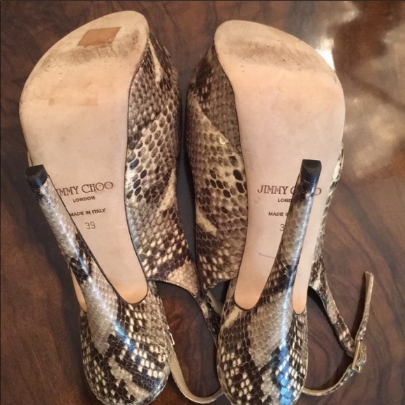 Jimmy Choo Python Heels 👠 - Picture 3 of 3